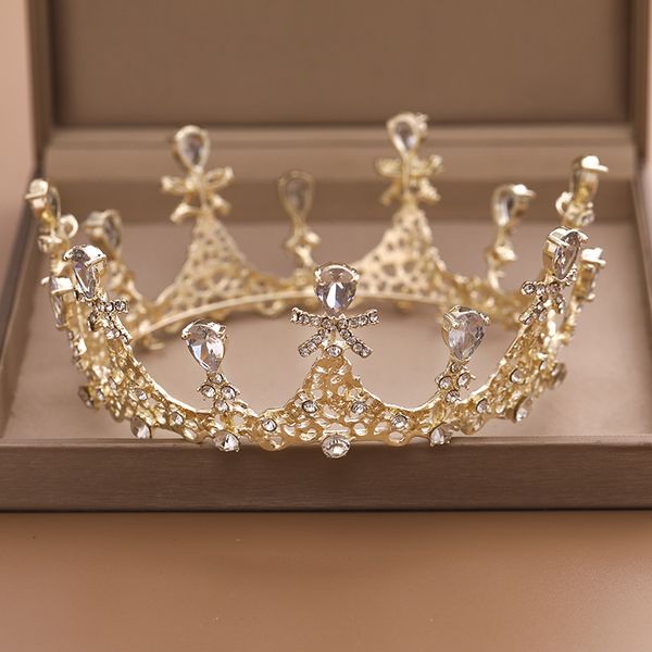 

2021 beautiful princess headwear chic bridal tiaras accessories stunning crystals pearls wedding tiaras and crowns 12110, White;golden