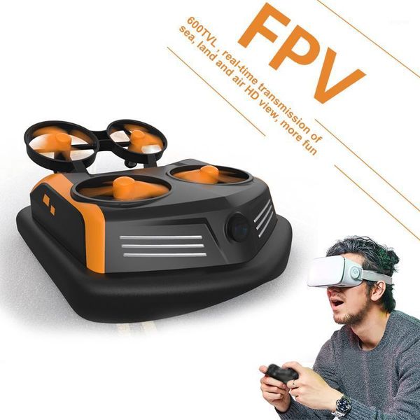 

drones s200 mini rc drone 600tvl fpv 3in1 mode switchable waterproof hovercraft one button flip over low-pressure alarm toys1