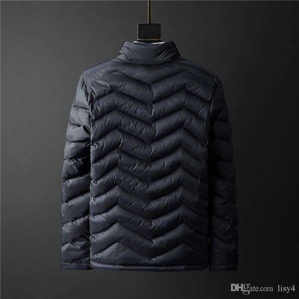 

tc hotst newst fashion мужчины женщины повседневная куртка вниз пальто мужские открытый теплый теплый перо человек зимнее пальто пиджаки кур, Black
