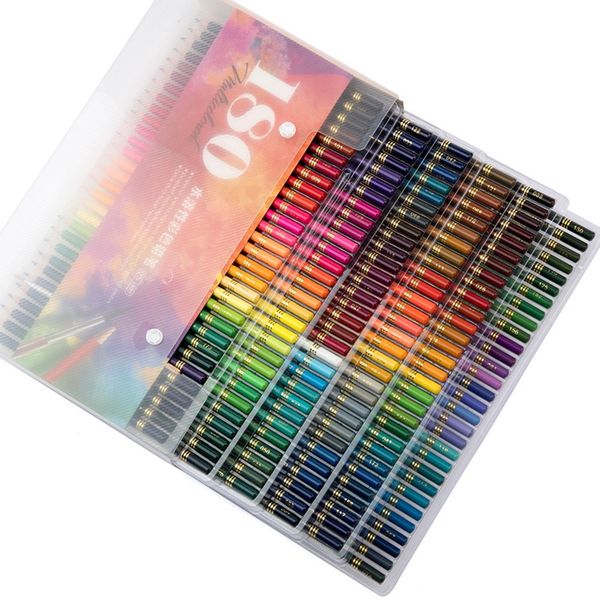 180 Hölzerne Buntstifte Set 2b Öl Bunte Stift Für Kid Professionelle Malerei Zeichnung Schreibwaren Regenbogen Farbstift Lieferungen 201102