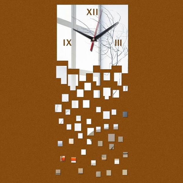 

new clock wall clocks horloge watch large 3d diy acrylic mirror reloj pared quartz living room modern sale q wmtjls
