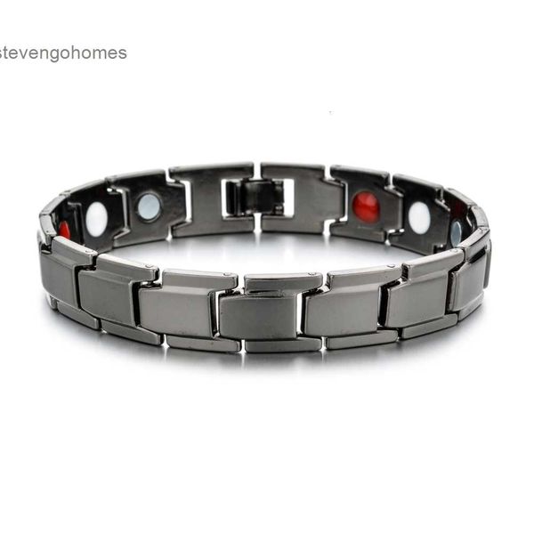 

steel magnetic men's therapy bracelet titanium adjustable fashion health accessories lovers jewelry, Silver