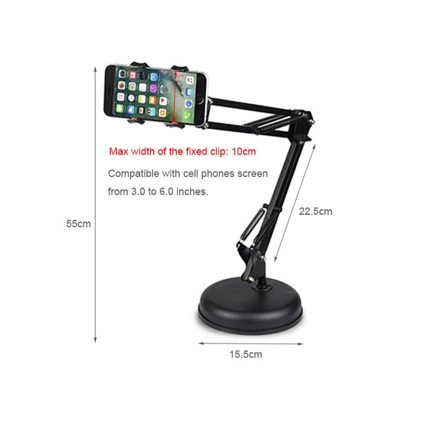 

4fds2awmetal flexible long arm cell deskuniversal mobile phone stand holder