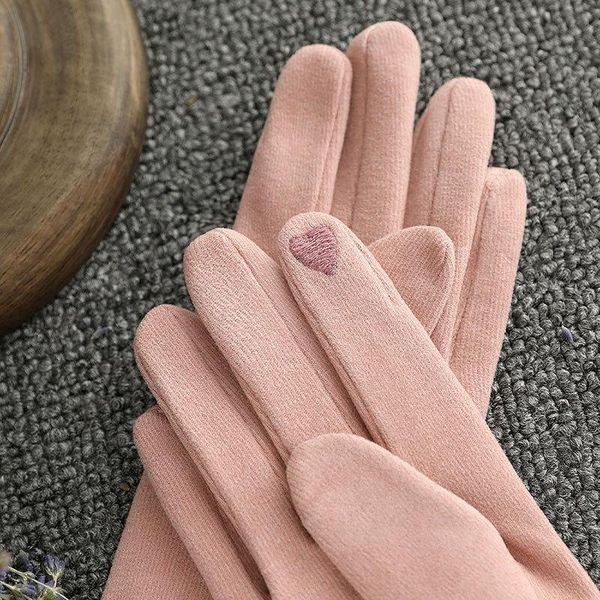 

хлопковые перчатки девушка осень n0501 симпатичный лук корейский студенческий сенсорный экран велоспорт тонкая зима теплые перчатки wmtsjx h, Black