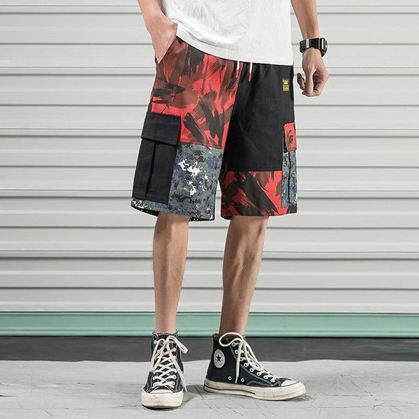 

men's shorts cargo for summer 2021 logo baggy camouflage men mixed with slacks and sport pants, White;black