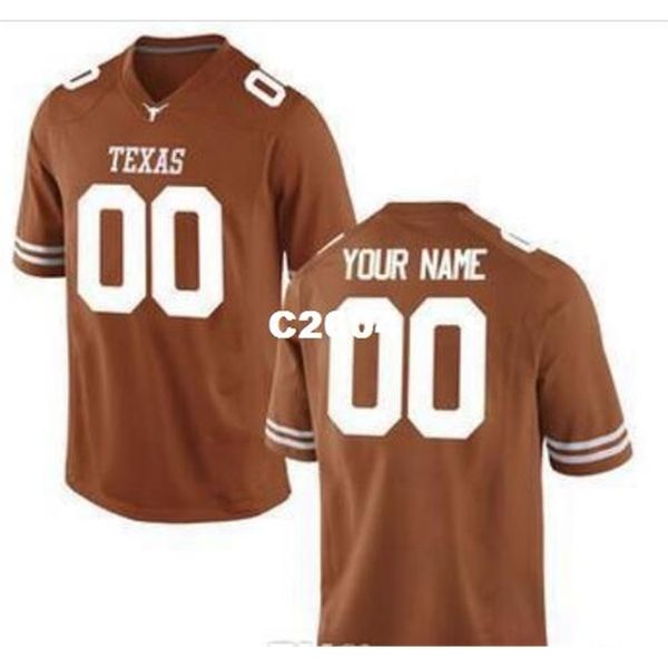 

custom 2604s,youth,women,toddler, texas longhorns personalized any name and number any size stitched college jersey, Black