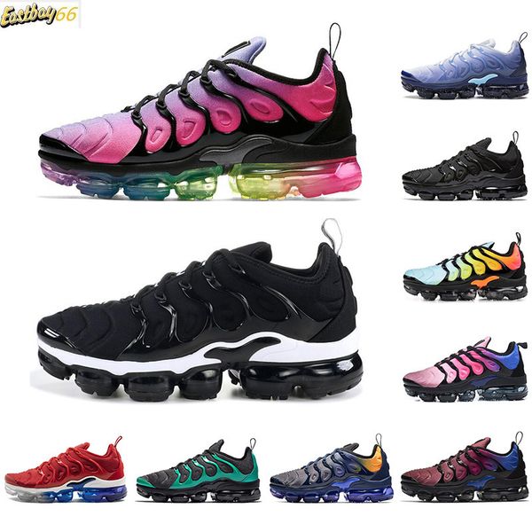 

new tn running shoes for men women black white hyper violet game royal light current blue bred chaussures breathable trainers sport sneakers