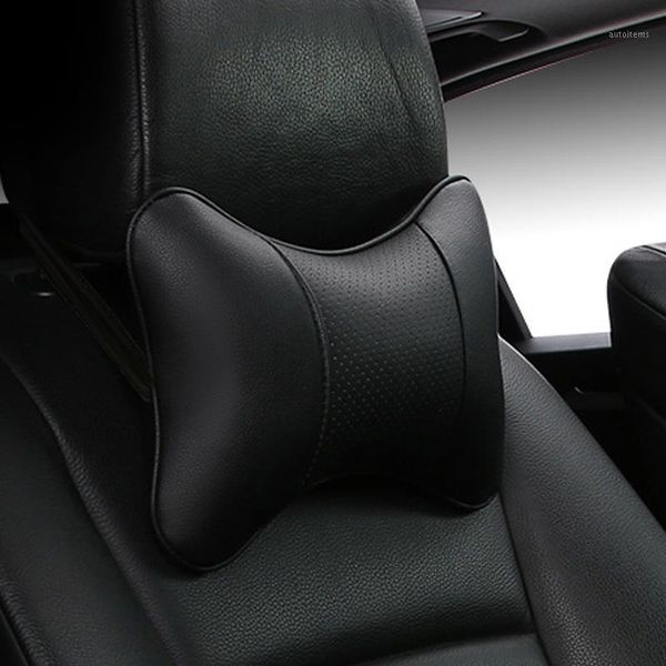 

2020 brand new arrival car neck pillows both side pu leather single headrest fit for most cars filled fiber universal car pillow1