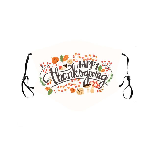 

1 шт. взрослая маска для лица моющаяся многоразовая маска теплые ветрозащитные маски благодарения тема для взрослых пылезащитные крышки маск