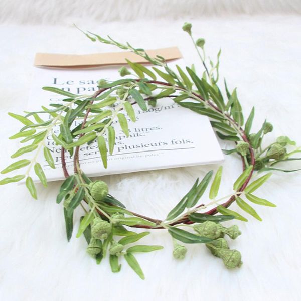 

decorative flowers & wreaths wedding decoration artificial rattan for home garden window hanging fake willow vine faux foliage wreath simula