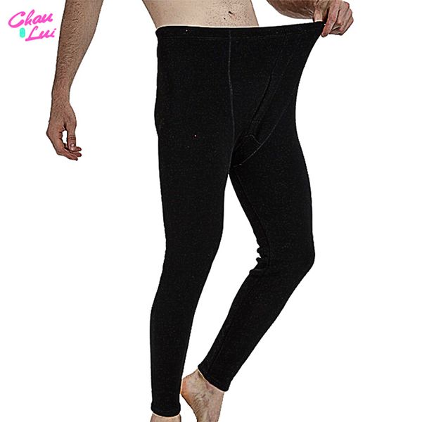 

chau lui male leggings men long johns cotton thermal underwear pants legins men winter warm leggins 201124, Black;white