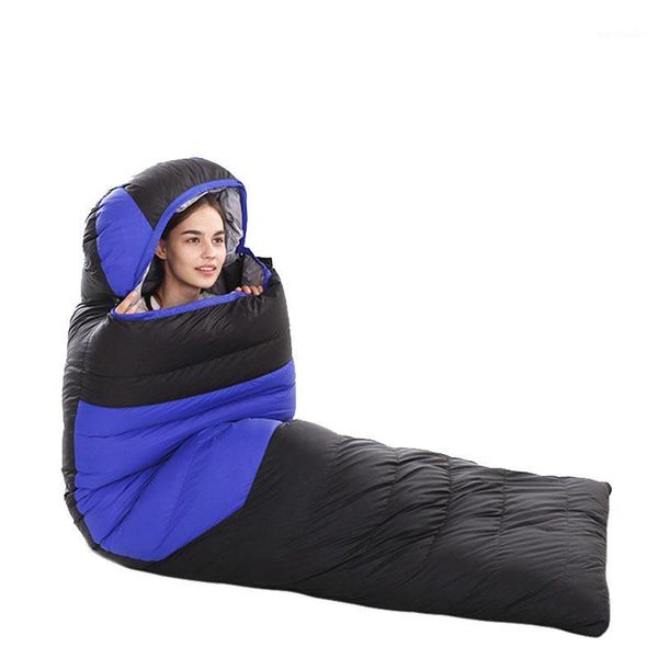 

sleeping bags outdoor ultralight portable winter autumn white duck down bag camping hiking climbing travel supplies1