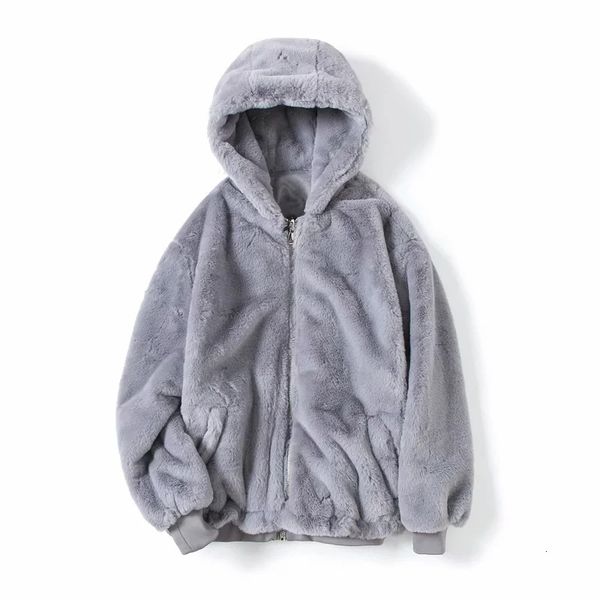 

2021 new xc winter womenswear artificial fur both sides the european and american wind faux suede lambs wool coat 7dm5, Black;brown