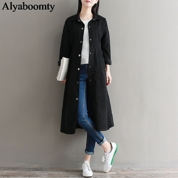 

mori girl autumn winter women black dress turn down collar solid corduroy vestidos de festa full sleeve elegant a-line dress 2xl y200120, White;black