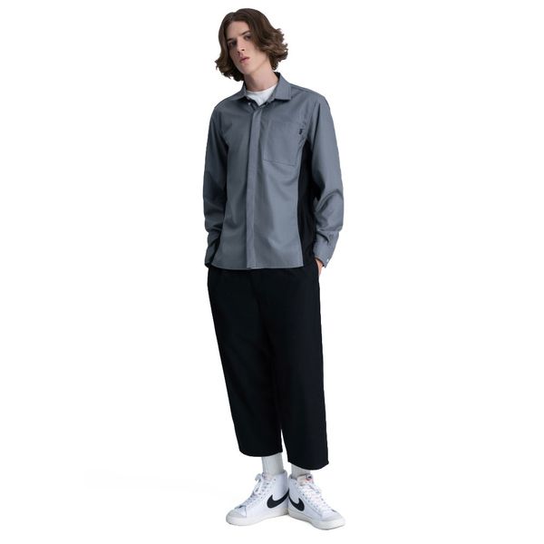 

men's trousers black outline eight fold casual trousers american straight pants acrylic straight black trousers low crotch pants