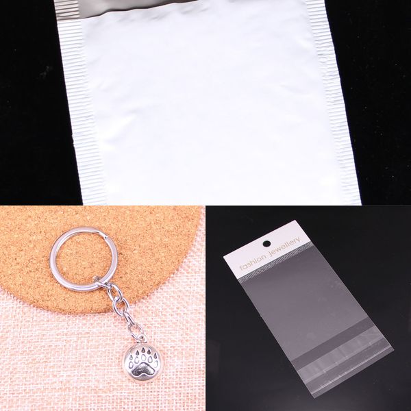 

men new keychain 19*17mm bear paw pendants diy car key chain ring holder keyring souvenir jewelry gift pptr, Slivery;golden
