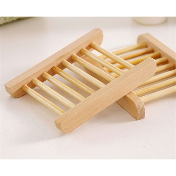 

factory price trays wooden 100pcs wholesale dish natural bamboo soap tray holder rack plate box container for bath showe