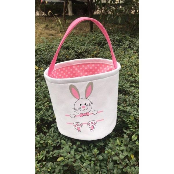 

factory pricebasket canvas baskets bunny ears buckets rabbit tail pail latest easter eggs hunt bag