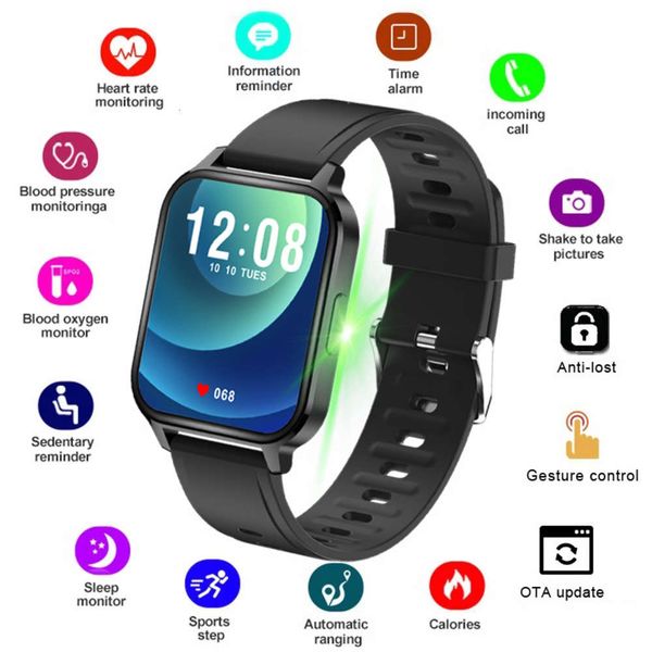 

's ios android silicone rubber strap sports men's and women's electronic smart watch, 2020