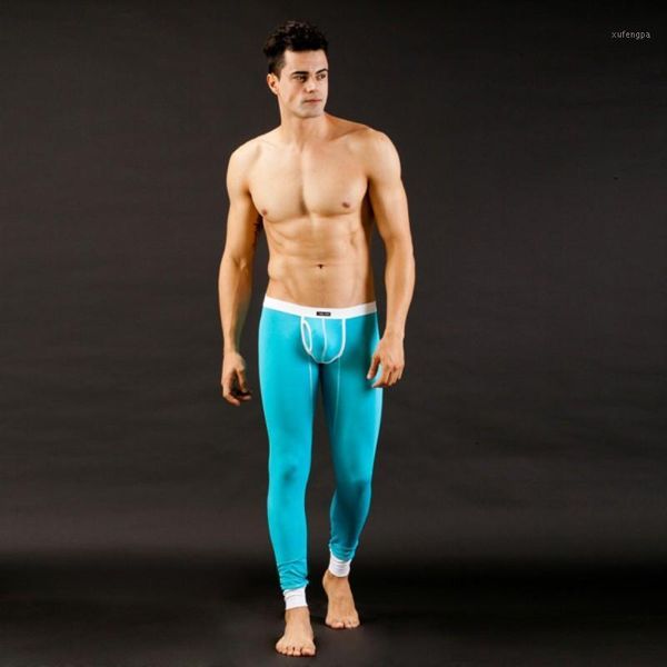 

men's long thermal long johns underwear pants autumn and winter trouser, Black;white