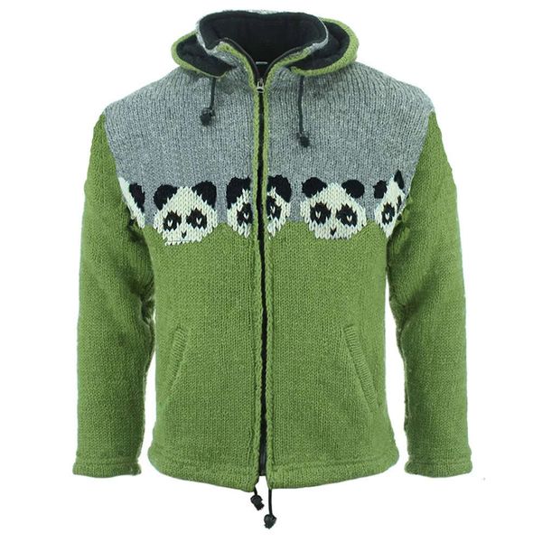 

autumn and winter new men's splicing long sleeve hooded jacquard sweater coat sy0076, White;black