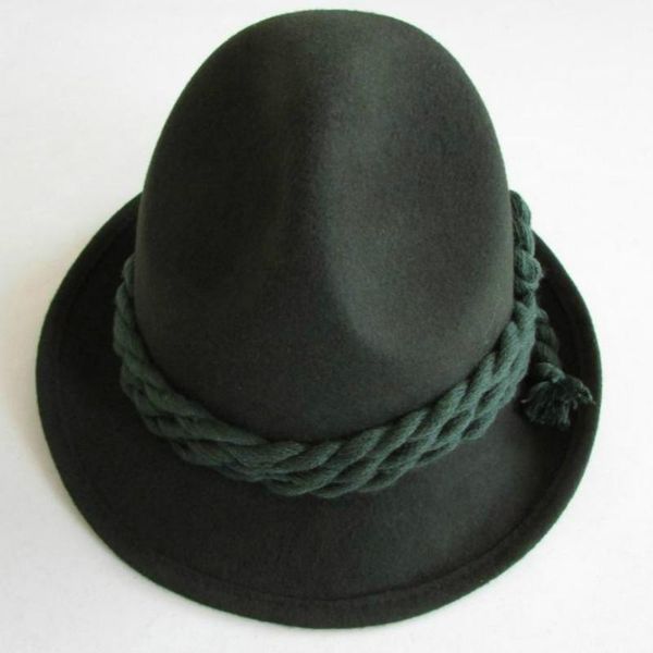 

wide brim hats x063 100% wool fedora woolen rope decoration fedoras caps womens fascinator, Blue;gray