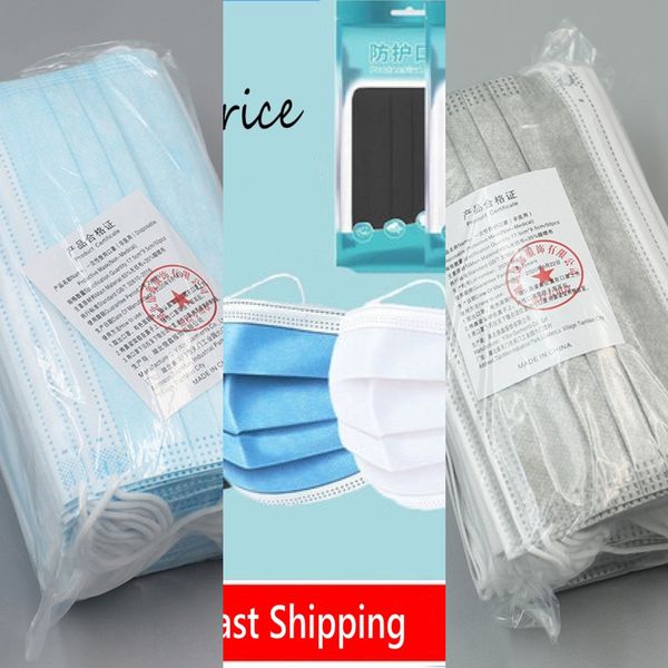 

3 disposable colorful masks mask face layer anti dust mouth facemask cover 3-ply non-woven dhlprotectionajfj