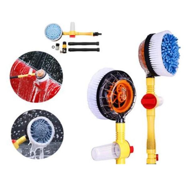 

car detailing brush wash cleaning mop adjustable telescoping clean chenille long handle cleaning tools rotatable wheel brush h jllcej