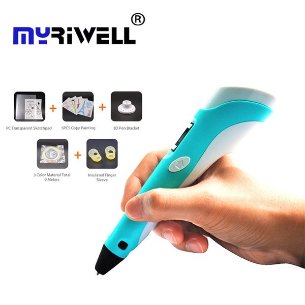 

myriwell 3d pen 3d printing pen with lcd screen and doodle model making crafts drawing with pla filaments set and gift for y200428