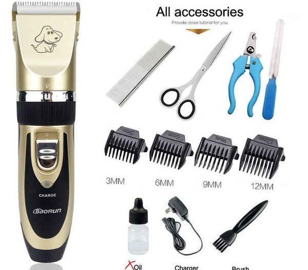 

professional pet cat dog hair trimmer dog grooming kit rechargeable electrical clipper shaver pet fur nail accessories1