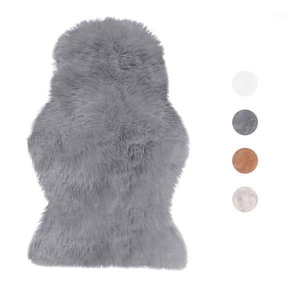 

new fur artificial sheepskin hairy carpet for living room bedroom rugs skin fur plain fluffy area rugs washable bedroom faux mat1