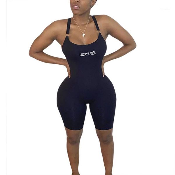 

new fashion women ladies summer casual sleeveless jumpsuit female slim letter embroidery sleeveless bodysuit black gray1, Black;white