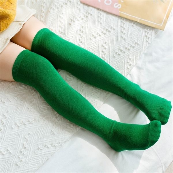 

children's kids baby cotton knee high long leg warmers cute boy girl children socks 3-12 y y201009, Pink;yellow