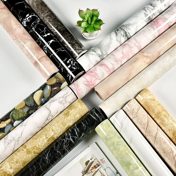 

1m / 2m современная гостиная мебель для гостиной настольный водонепроницаемый мраморные обои vinyl self ho wmtavj