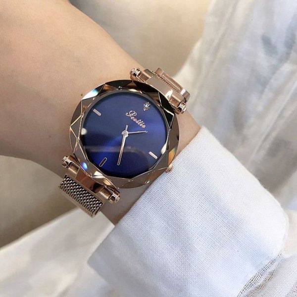 

tiktok, watch, lady fashion gaudi, star waterproof korean simplified female student, Slivery;brown