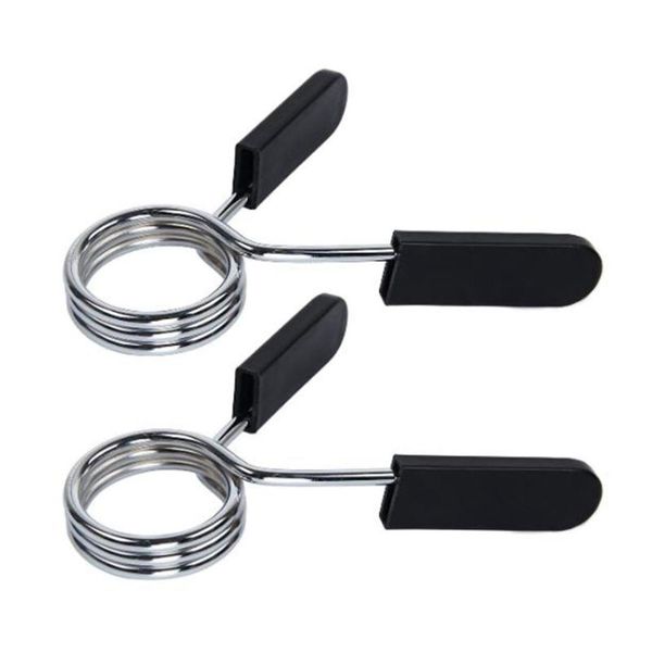 

1 pair 50 mm dumbbell spring collars exercise collar barbell clip clamps for weight bar dumbbells gym fitness training