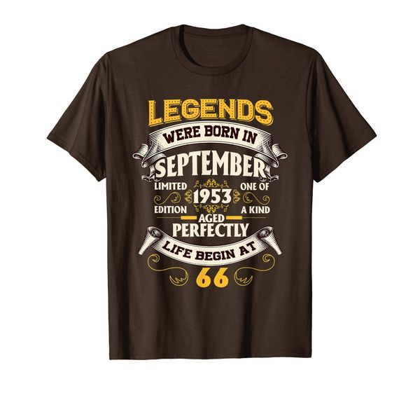 

legend born september 1969 tee 50th bday 50 year old gift t-shirt, White;black