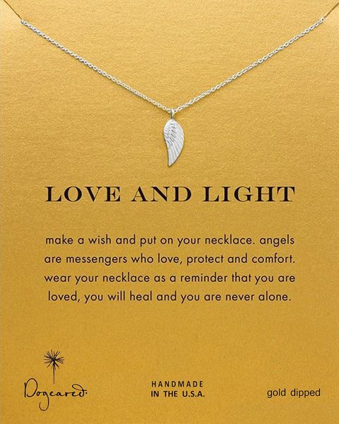 

card wing choker gold silver necklaces pendant with necklace for fashion women jewelry