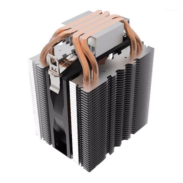 

cpu cooler fan 4 heatpipe radiator blue led hydraulic bearing quiet 3pin cpu cooler fan heatsink for intel lga1156/1155/11501