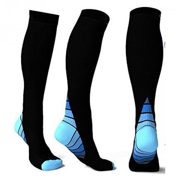 

wholesale- men professional compression socks breathable travel activities fit for nurses shin splints flight travel1, Black
