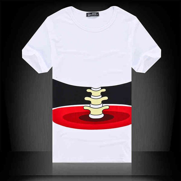 

Men's T-Shirts t-shirt Summer men's 3D big hand Fit Print pattern Korean top Lovers Street short sleeve European and American fashion 1Y1Y, White;black
