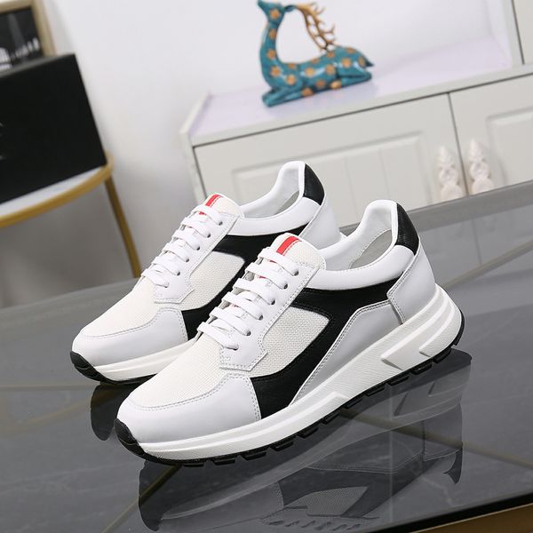 

2021 stripe new designer shoes ace embroidered mens real leather designer sneakers woman man casual ace shoes, Black