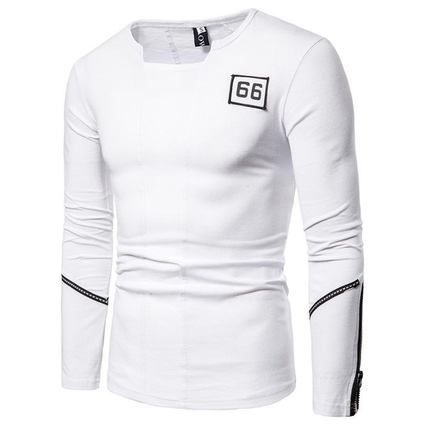 

2021 new simple design print cotton t shirt men long sleeve t-shits wiqj, Black;brown