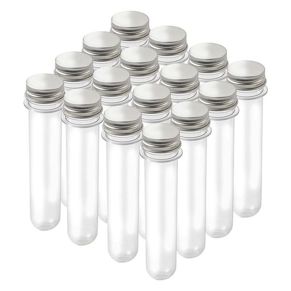 

pandahall 12pcs box clear tube plastic bead containers with lid bottle jar for nail bead storage display 15x3.7cm wmtjpy
