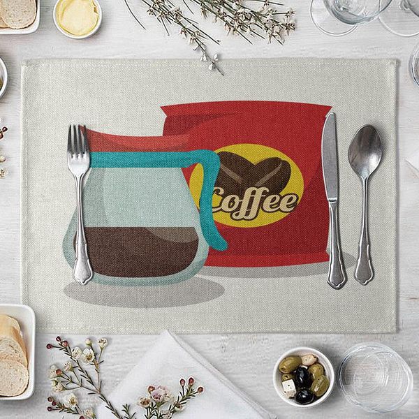 

coffee placemats dining tables coaster cloth insulation coffee tea cup pad kitchen placemat for table h wmtvty