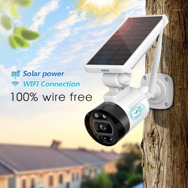 

kerui 1080p 2mp solar wireless battery camera wifi outdoor security ip camera alexa cloud ip66 waterproof cctv surveillance1