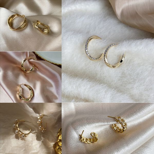 

wiid jewelry with design for bride gift earring gauge party fashion popular luxurylady for wedding brand earrings women high version, Golden