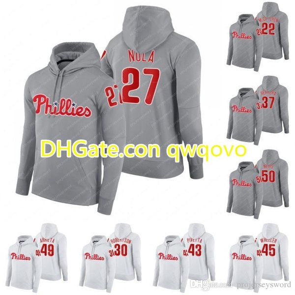 

philadelphia 2020 hoodie aaron nola jersey david robertson odubel herrera nick pivetta zack wheeler hector neris baseball sweatshirts, Blue;black