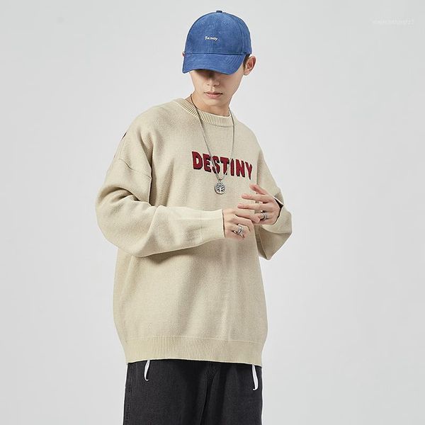 

men's sweaters 2021 men's long sleeves print autumn spring pullover knitted o-neck plus oversized 5xl1, White;black