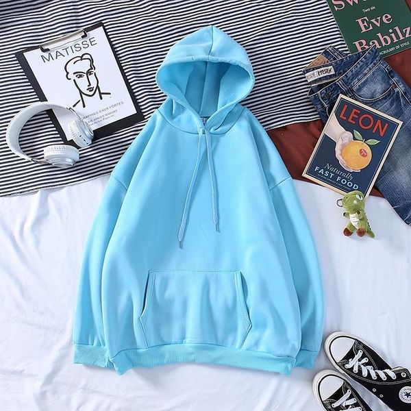 

autumn hoodies men fashion solid color casual hooded sweatshirt men's streetwear wild loose hip hop hoodie mens hoody m-2xl, Black